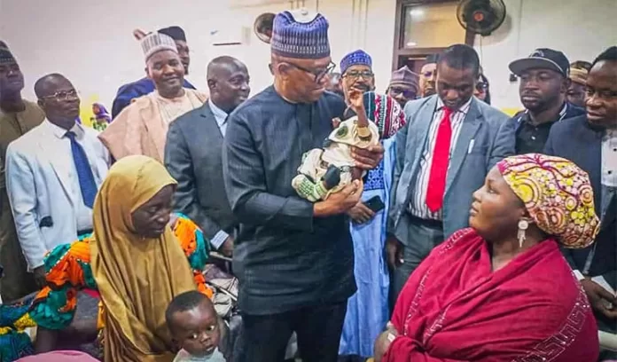 Peter Obi visits Kaduna Bombing Victims