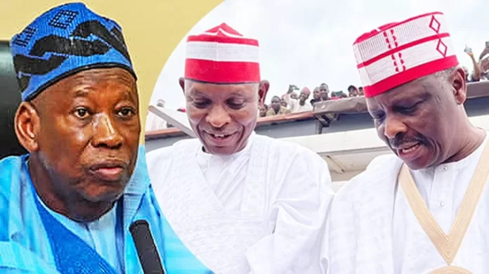 Abdullahi Umar Ganduje and Kwankwaso and Gov Abba Abdullahi Umar Ganduje and Kwankwaso and Gov Abba