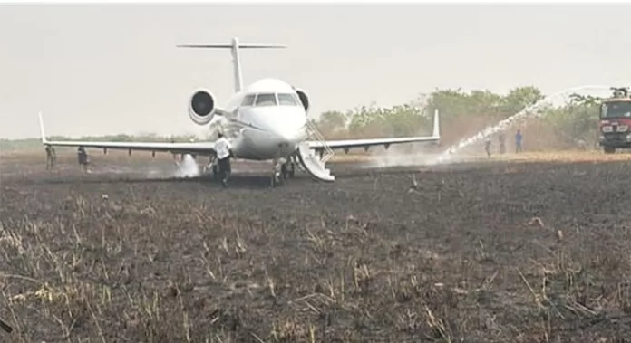 Private Jet Crash Land in Ibadan