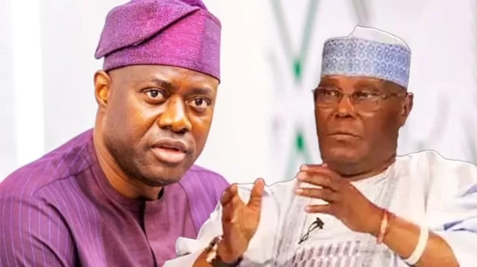 Seyi Makinde and Atiku Abubakar
