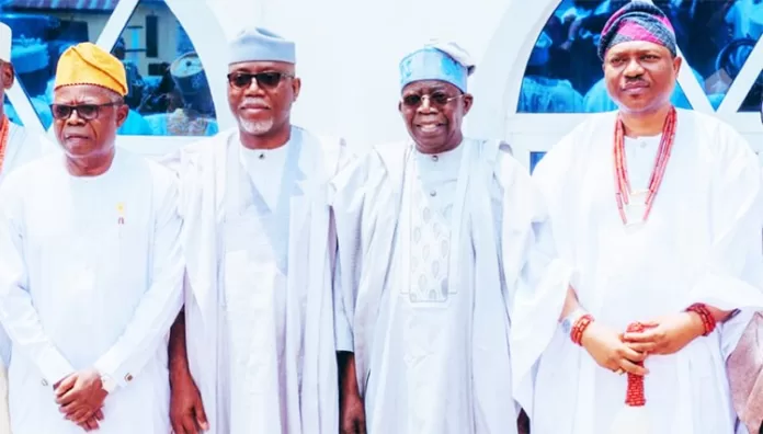 President Bola Tinubu on Wednesday paid a condolence visit to Owo, Ondo state to commiserate with people and family of late Governor Oluwarotimi Akeredolu. President Bola Tinubu on Wednesday paid a condolence visit to Owo, Ondo state to commiserate with people and family of late Governor Oluwarotimi Akeredolu.