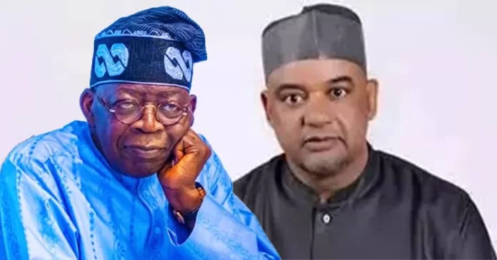 Bola Tinubu and Umar Illiya Damagun- PDP Acting National Chairman
