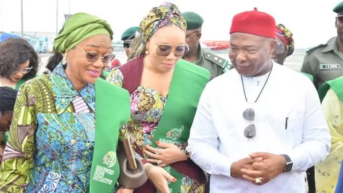 Senator Oluremi Tinubu and Barrister Chioma Uzodinma and Hope Uzodinma