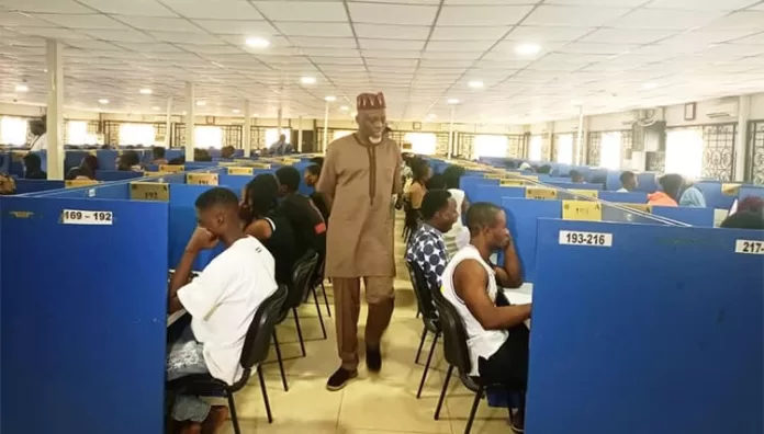 JAMB Students at a Center