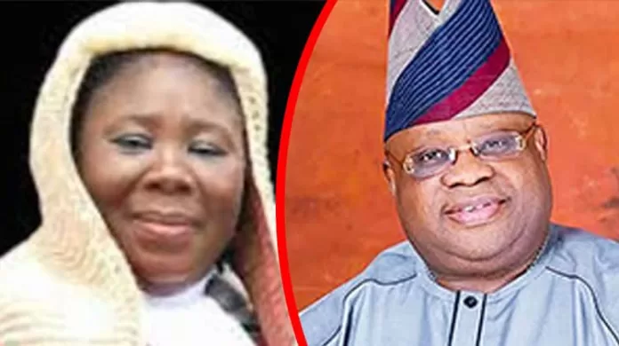 Justice Adepele Ojo and Governor Ademola Adeleke