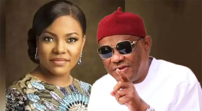 Justice Suzzette Eberechi and Nyesom Wike