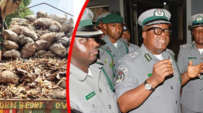 Customs Officers and Donkey products