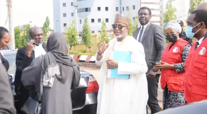 Hadi Sirika and his daughter in Court