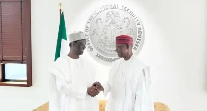 Nuhu Ribadu with Abba Yusuf