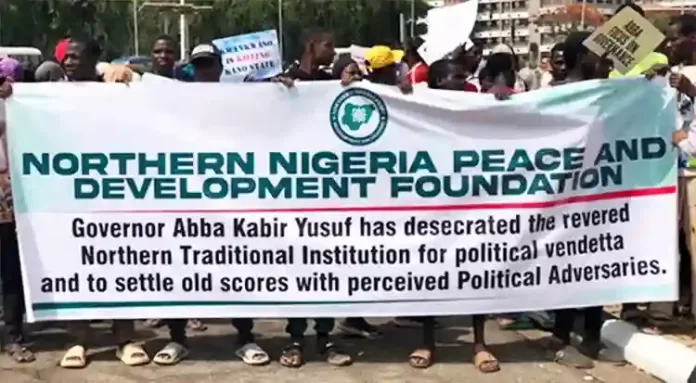 Protest in Abuja over Kano Emirship Protest in Abuja over Kano Emirship