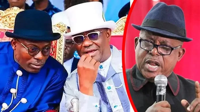 Uche Secondus and Nyesom Wike and Fubara