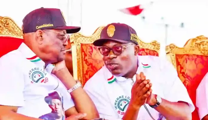 Nyesom Wike and Simi Fubara