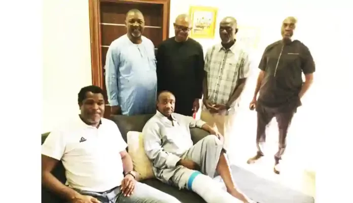 Peter Obi with Tijani Babangida
