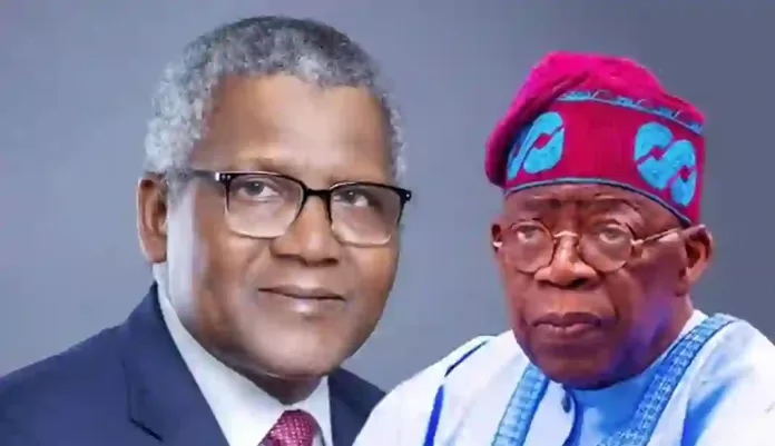 Aliko Dangote and Bola Tinubu