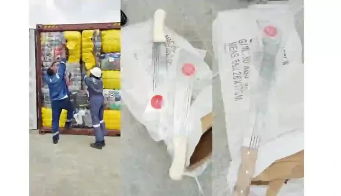 Customs Seized China Made Cutlasses
