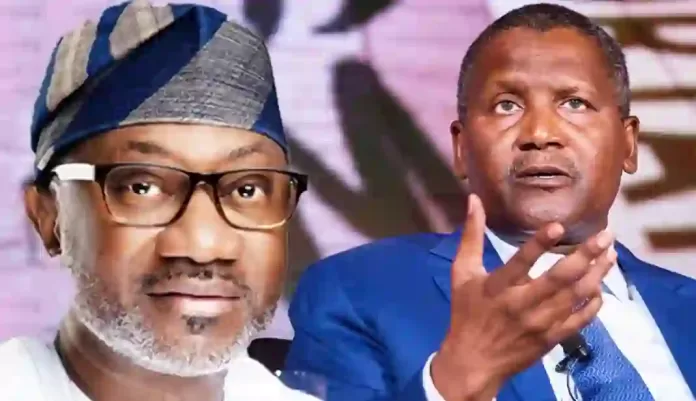 Femi Otedola and Aliko Dangote Femi Otedola and Aliko Dangote