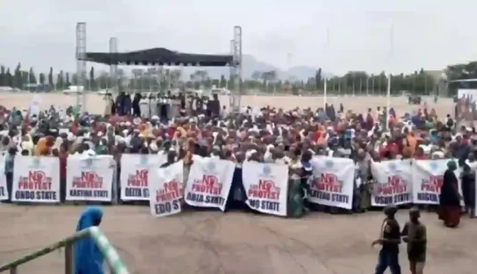 Tinubu Ojo stages protests