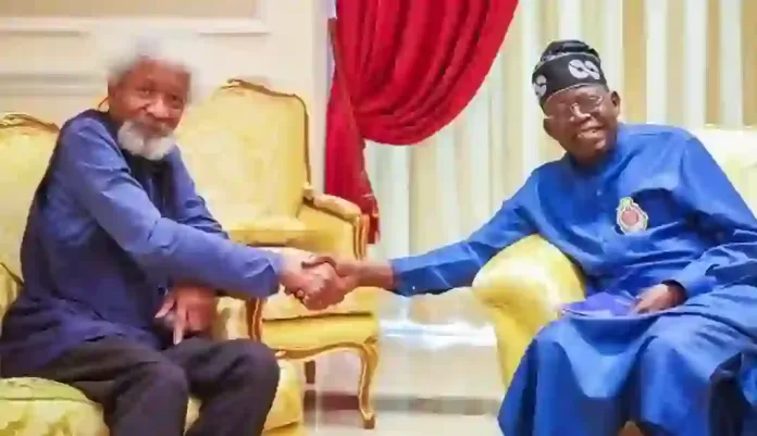 Wole Soyinka and Bola Tinubu