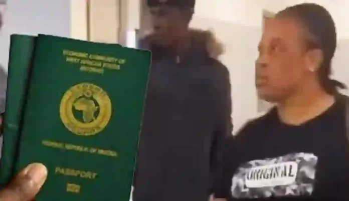 Favour Igiebor Tore husband passport