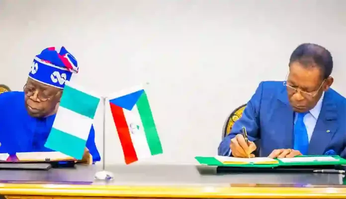 Presidents Tinubu and Mbasogo Sign Agreement Presidents Tinubu and Mbasogo Sign Agreement