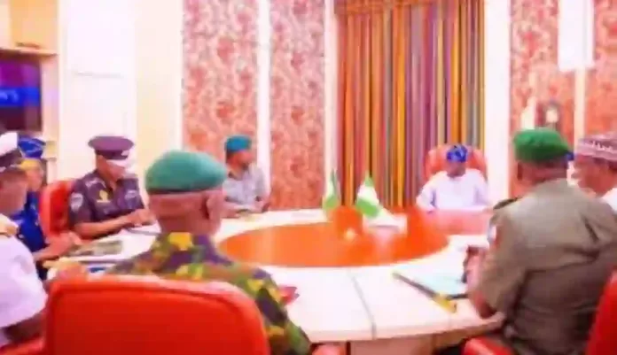 Tinubu and Security Chiefs Tinubu and Security Chiefs
