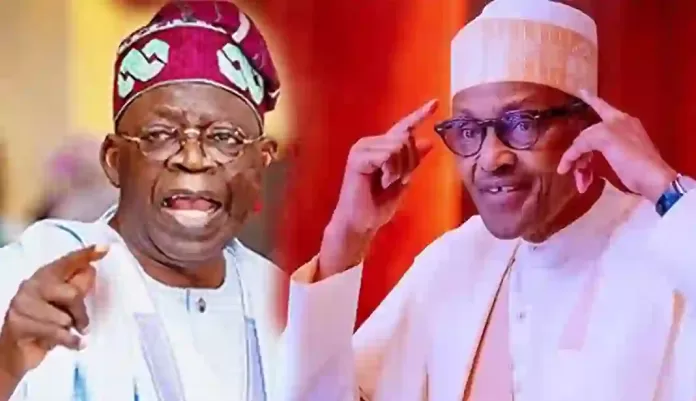 Bola Tinubu and Muhammadu Buhari Bola Tinubu and Muhammadu Buhari