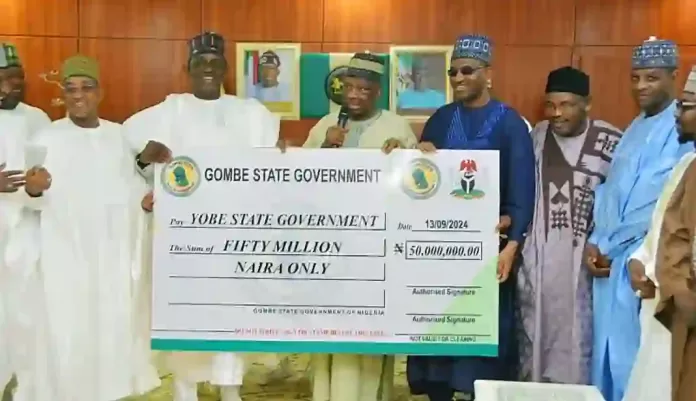 Gombe State Donation to Flood Victims Gombe State Donation to Flood Victims