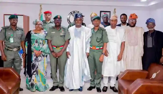 Mudashiru Obasa with Nigerian Army