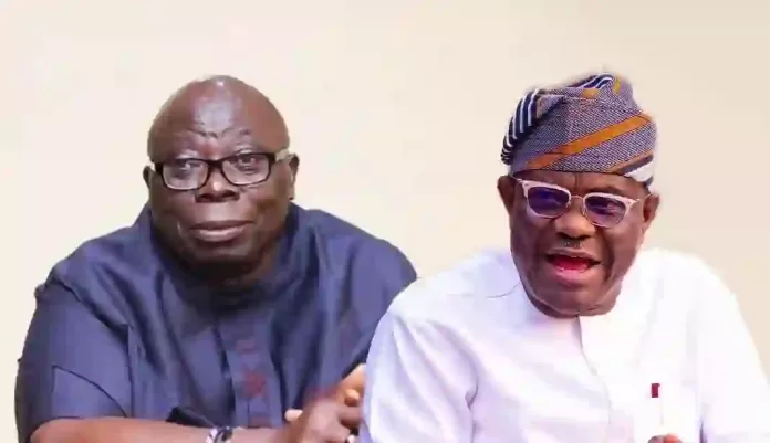 Senator Chris Ekpenyong and Nyesom Wike Senator Chris Ekpenyong and Nyesom Wike