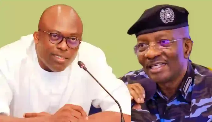 Governor Siminalayi Fubara and Kayode Egbetokun