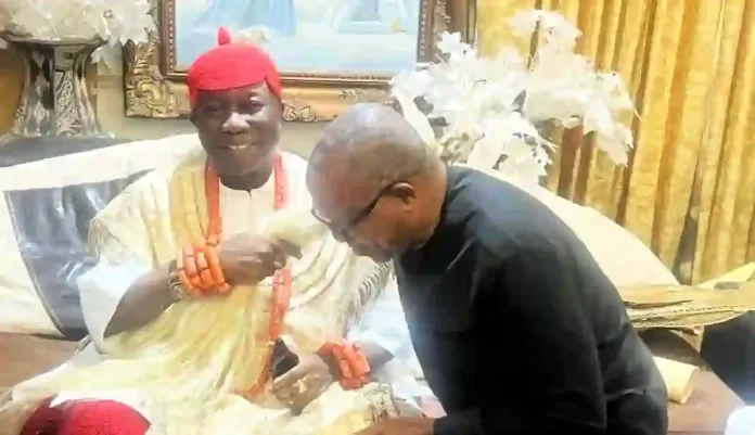 Peter Obi and Asagba of Asaba Peter Obi and Asagba of Asaba