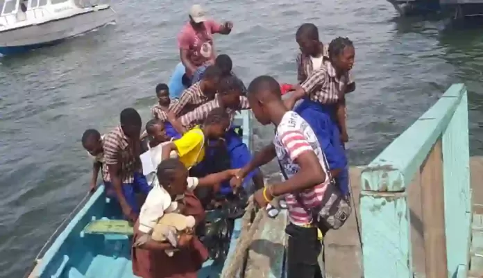 Wooden Boats on Lagos Waterway