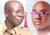 Adams Oshiomhole and Senator Monday Okpebholo