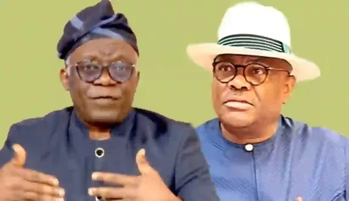 Femi Falana and Nyesom Wike