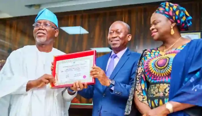 INEC Presents Certificate Of Return To Aiyedatiwa INEC Presents Certificate Of Return To Aiyedatiwa