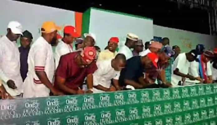 Parties Sign Peace Accord in Ondo Parties Sign Peace Accord in Ondo