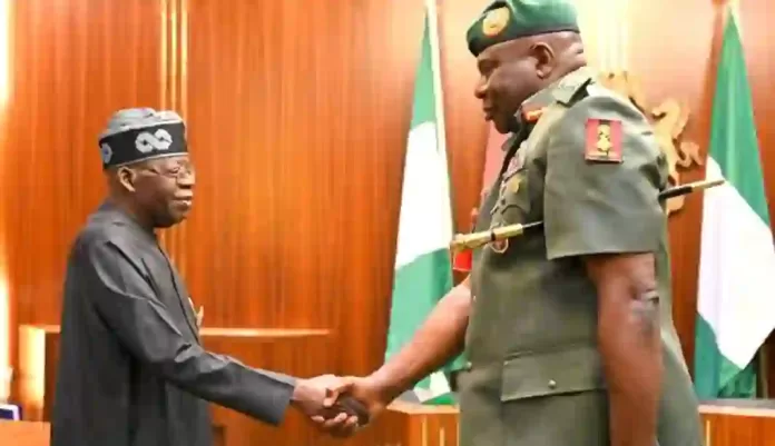 President Tinubu with General Oluyede