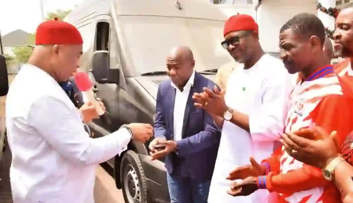 Uzodimma Gifts Buses To Heartland Football Club