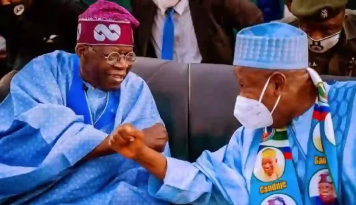 Bola Tinubu and Abdulahi Ganduje
