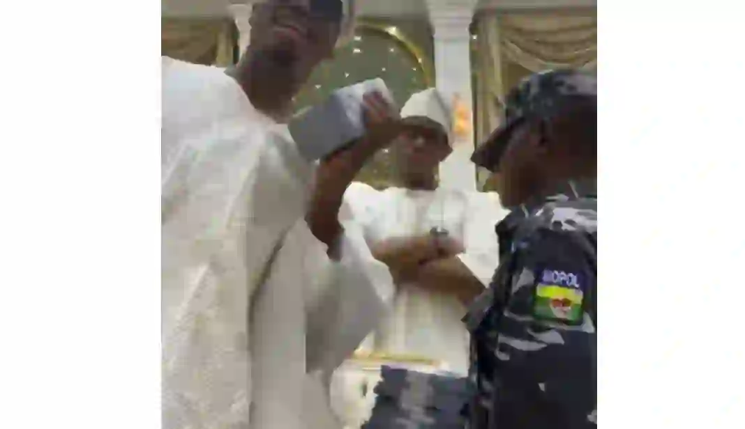 Policeman who escorted the two sons of Billionaire Rasaq