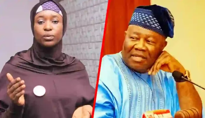 Aisha Yesufu and Godswill Akpabio Aisha Yesufu and Godswill Akpabio