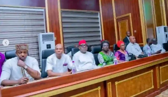 Hope Uzodimma Inaugurates IMSUTH and IMSUBEB Boards Hope Uzodimma Inaugurates IMSUTH and IMSUBEB Boards