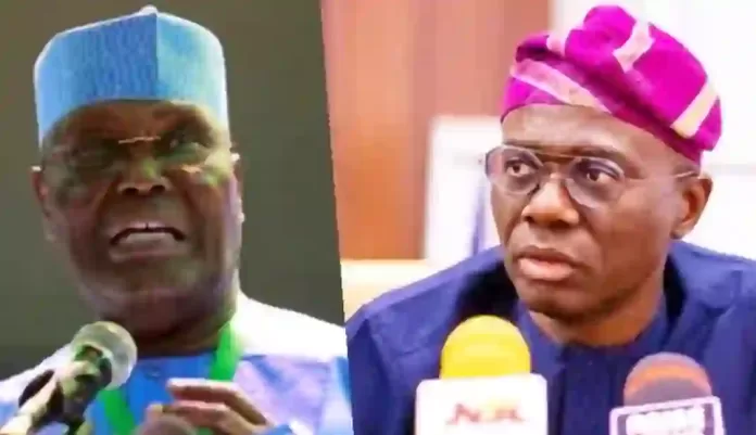 Atiku and Sanwoolu Atiku and Sanwoolu