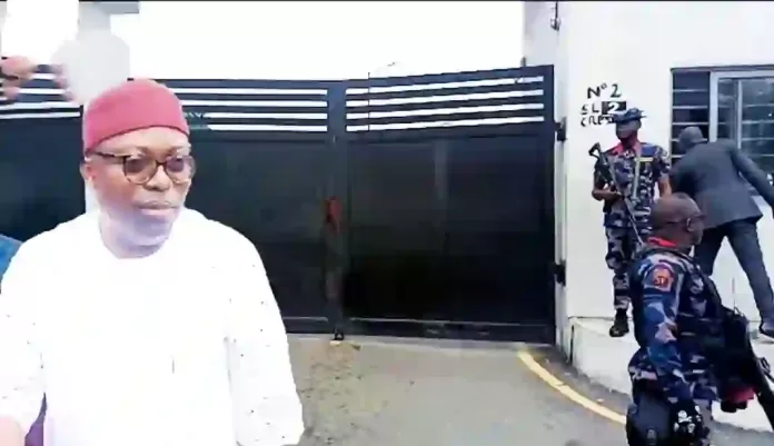 Fubara Locked Out Of Rivers House Assembly Complex Fubara Locked Out Of Rivers House Assembly Complex