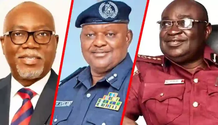 Govenor Lucky Aiyedatiwa and Wilfred Afolabi and Adeleye Adetunjji Govenor Lucky Aiyedatiwa and Wilfred Afolabi and Adeleye Adetunjji