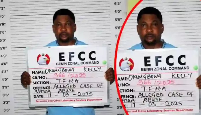 Kelly Okungbowa arrested by EFCC Kelly Okungbowa arrested by EFCC