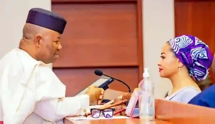 Natasha Akpoti-Uduaghan and Godswill Akpabio