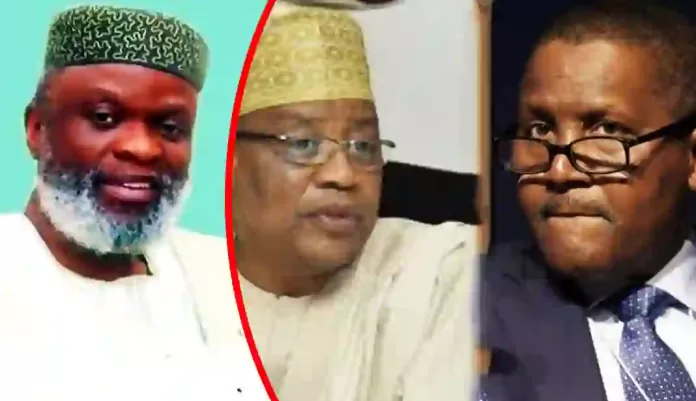 Professor Adeyeye and Dangote and Bagangida Professor Adeyeye and Dangote and Bagangida