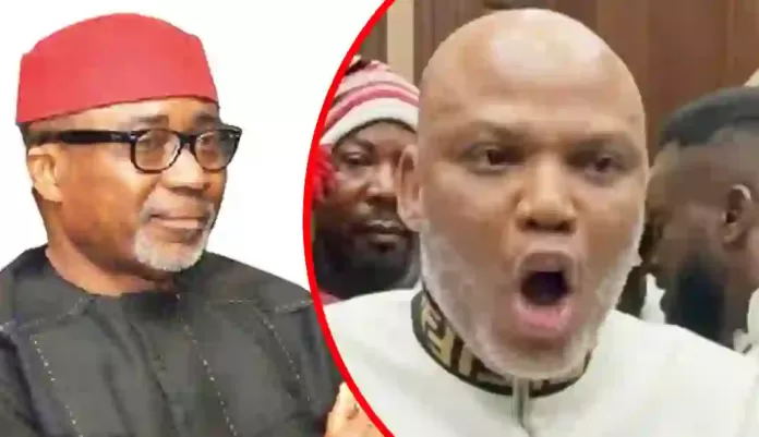 Senator, Enyinnaya Abarib and Nnamdi Kanu