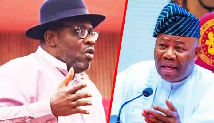 Senator Seriake Dickson and Godswill Akpabio Senator Seriake Dickson and Godswill Akpabio